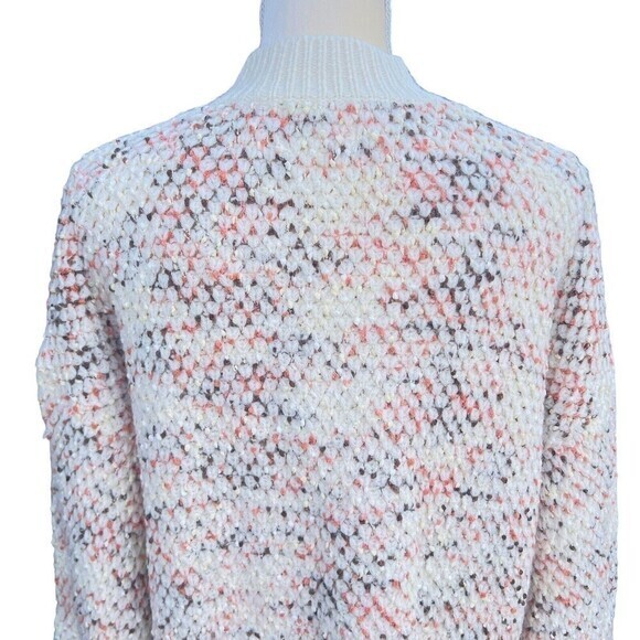 BOHME. Women's Open Front Cardigan XL Acrylic/ Nylon/Polyester Two Pockets Ivory - Picture 10 of 16